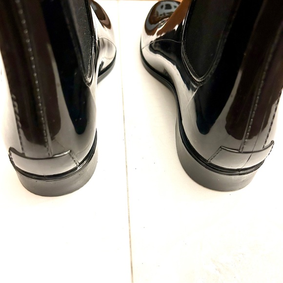 Sam Edelman Black Tinsley 
Short Gloss Ankle Rain
Winter Boots Women Size 8M - Picture 4 of 10